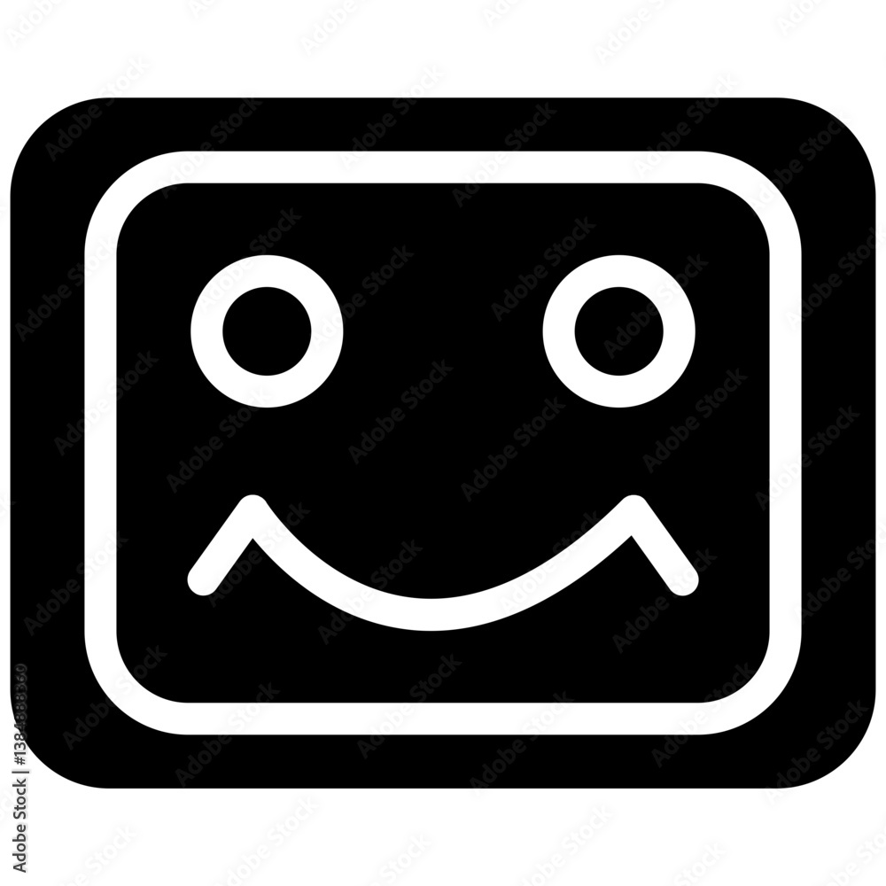 Obraz premium Smiling Face Icon