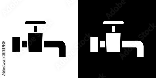 Tap icons vector set in solid flat style