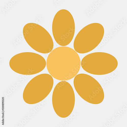 Icon marigolds flower. Day of the dead celebration elements. Icons in flat style. Good for prints, posters, logo, party decoration, greeting card, etc