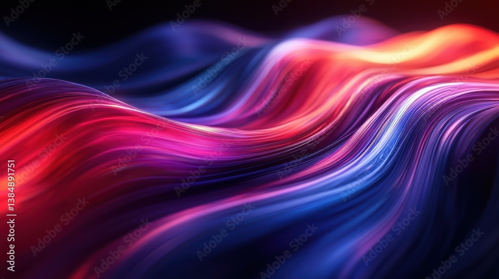 Abstract Flowing Light: A mesmerizing display of vibrant, multicolored light streaks flowing across a dark canvas, creating a dynamic and energetic visual Abstract Flowing Light: A mesmerizing display of vibrant, multicolored light streaks flowing across a dark canvas, creating a dynamic and energetic visual