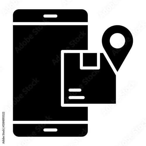 Mobile Shipment Tracking Icon
