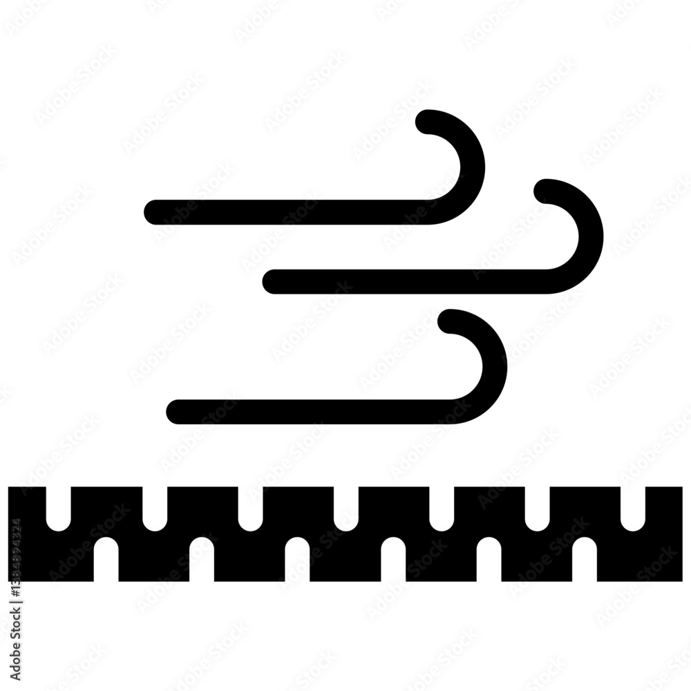 Windproof Fabric Icon Windproof Fabric Icon