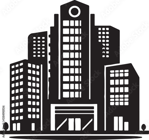 vector illustration of city buildings