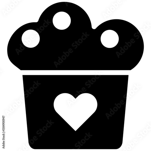 Wedding Cupcake Icon