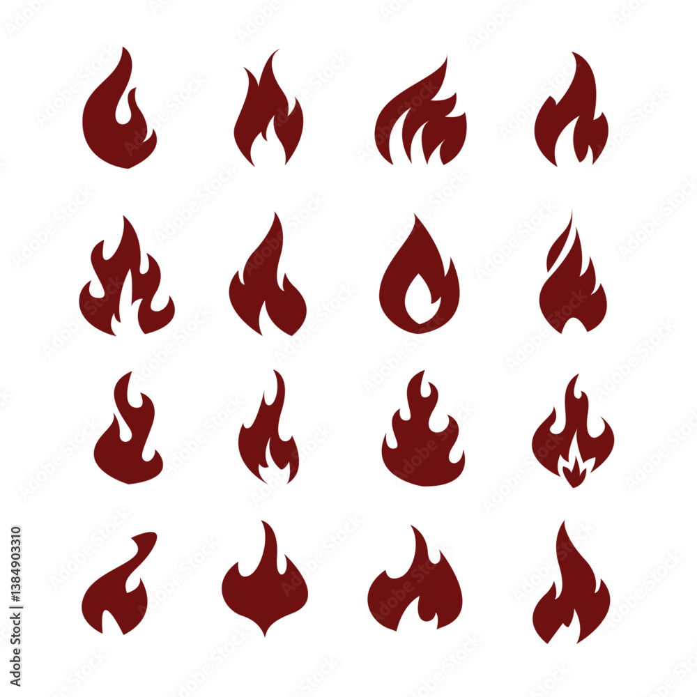 Red flames vector Red flames vector