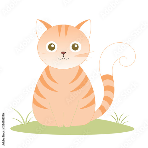 Adobe Illustrator of charming cat