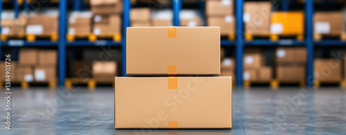 Wallpaper Mural Efficient logistics and demand management are crucial for successful exchange in supply chains, as seen with these stacked boxes Torontodigital.ca