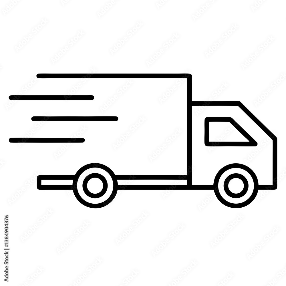 vector illustration of a delivery truck vector illustration of a delivery truck