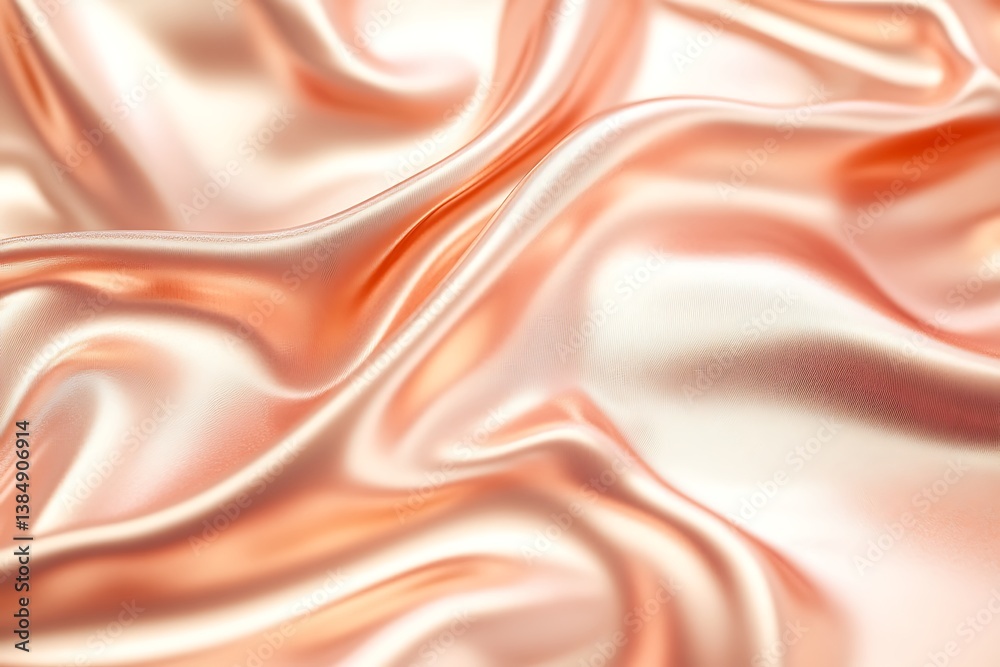 Shiny Rose Gold Metal Texture with Soft Highlights