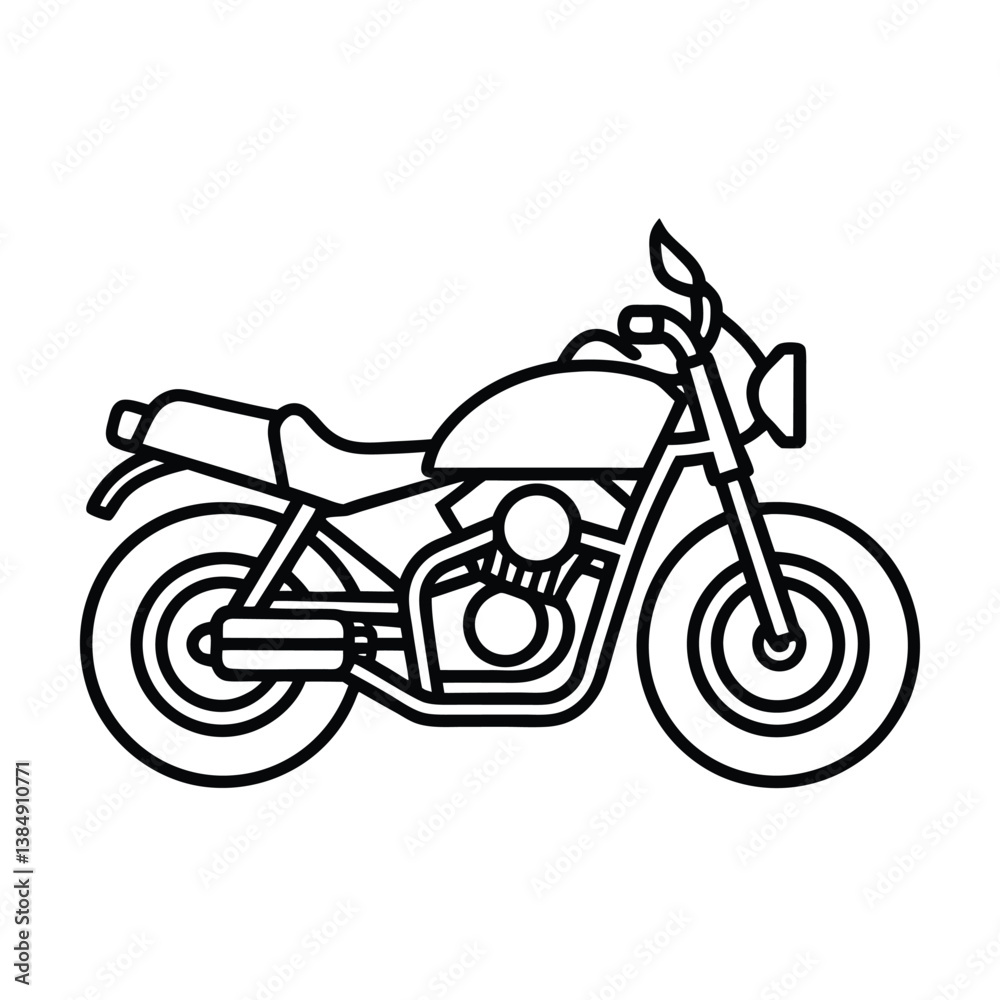 vector illustration of a motorcycle vector illustration of a motorcycle