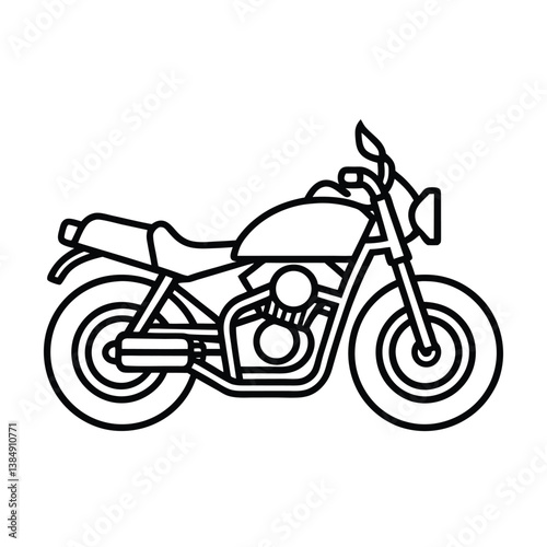 vector illustration of a motorcycle