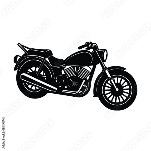 vector illustration of a motorcycle