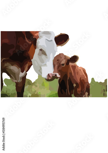 Cows (Bos taurus) are domesticated ungulates raised worldwide for their milk, meat, leather, and as draft animals. Originating from wild oxen known as aurochs, they have been integral to human societi
