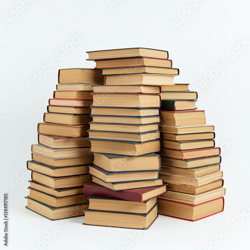 Wallpaper Mural stack of old books Torontodigital.ca