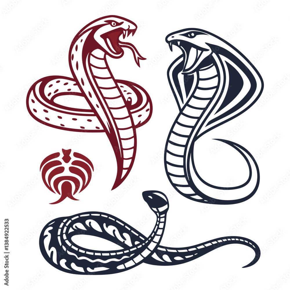 Fototapeta premium snake vector illustration