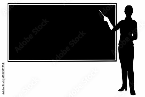 business man with blank board