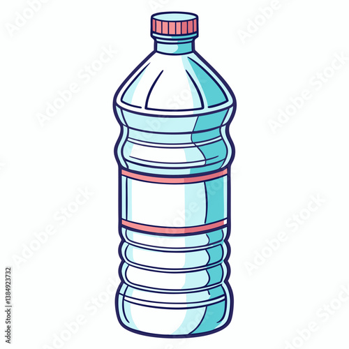 water bottle isolated on white