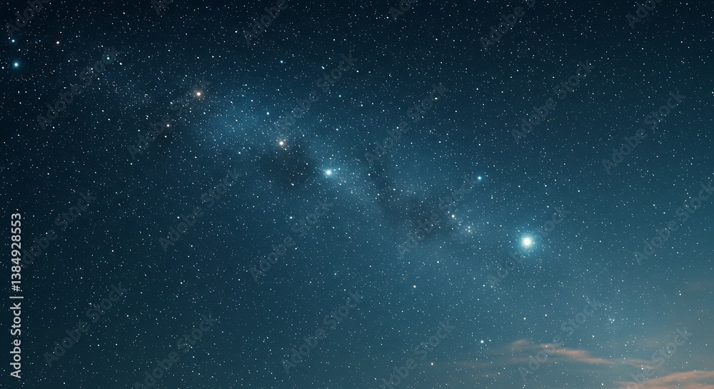 Fototapeta premium Celestial River at Dusk AI Generated