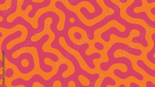 Abstract turing pattern lines seamless texture wallpaper fabric diffusion noodle background EPS 10