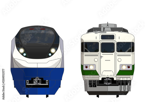 福島の列車No.6_E657系 / 455系_Japanese Railroad Cars in "Fukushima"
