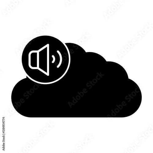 Quadro su tela Speaker Icon