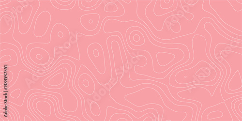 Complex contour pattern inspired by terrain maps and artistic abstraction

