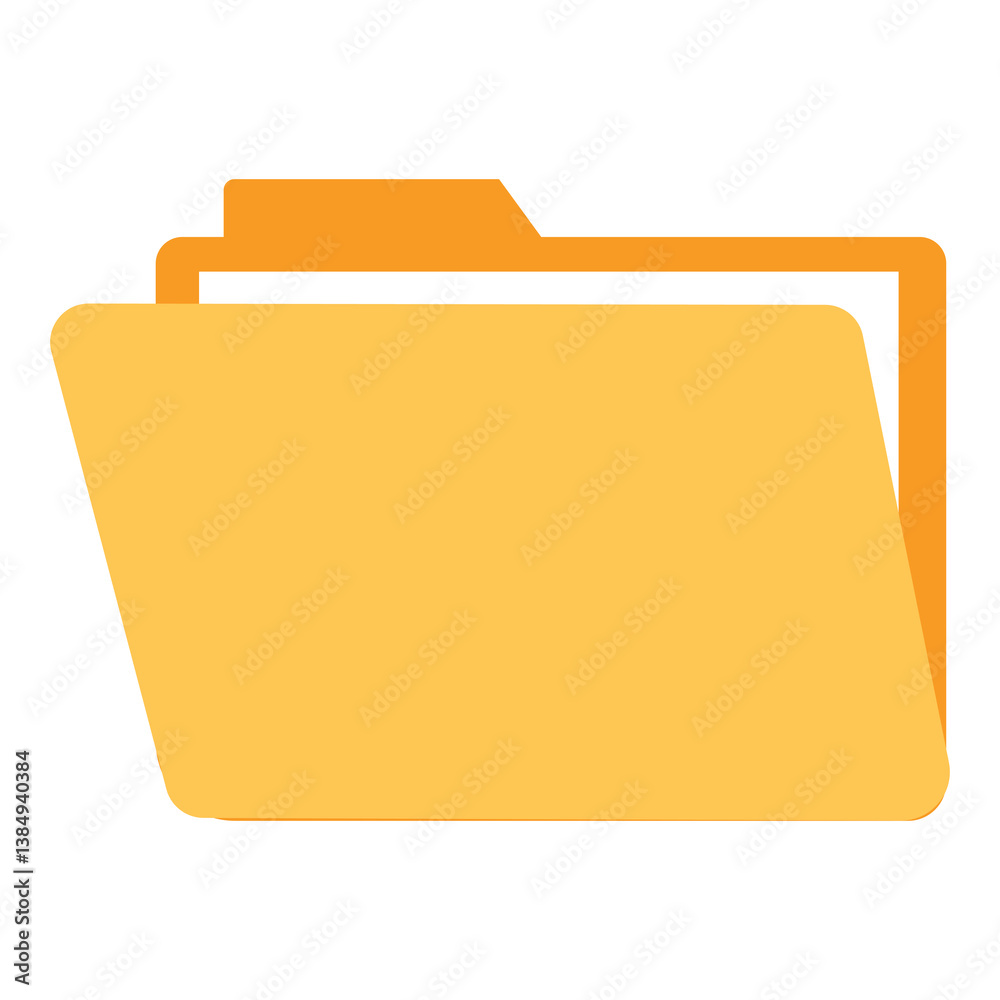 Folder or document flat logo design Folder or document flat logo design