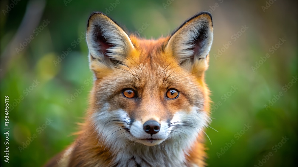 Fototapeta premium Stunning 8K Resolution Close-Up Image of a Fox - Majestic Wildlife Photography
