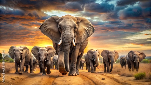 Stunning 8K Resolution Image of an Elephant - Majestic Wildlife Photography
