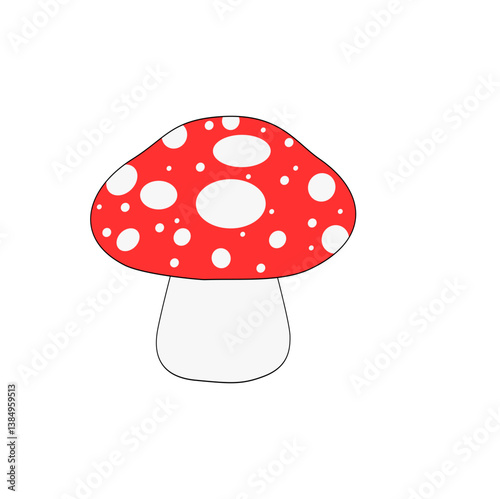 vector illustration of mushroom
