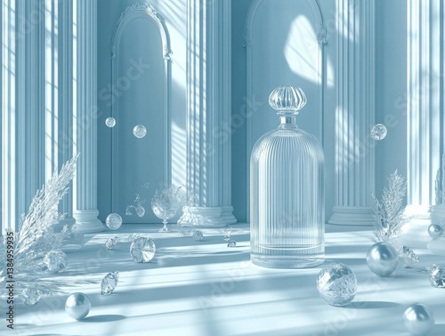 A white essence product bottle