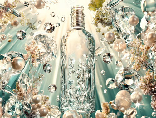 A white essence product bottle