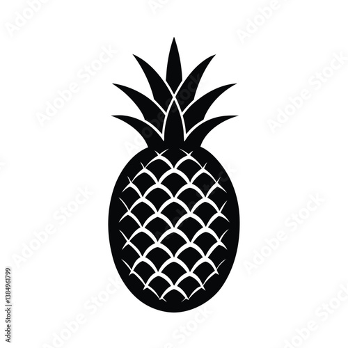 pineapple vector silhouette