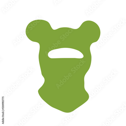 Funny Balaclava illustration. Children Hat for joy. Vector illustration