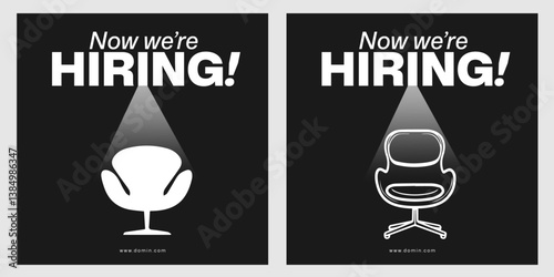 Modern hiring post design, clean hiring post, job vacancy, We are hiring job vacancy for social media post banner design template. We are hiring a job vacancy for a square web banner designer