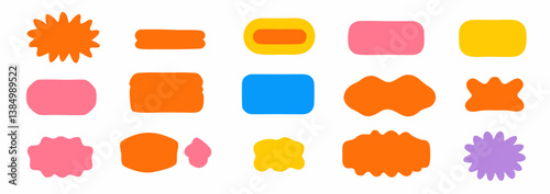 Colorful Sticker Set: A vibrant and dynamic assortment of playful sticker designs, perfect for adding flair to any creative project.