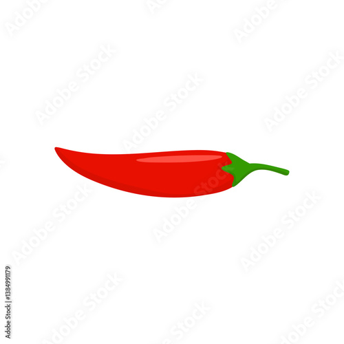 Red hot chili pepper illustration 