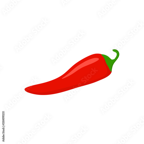 Red hot chili pepper illustration 