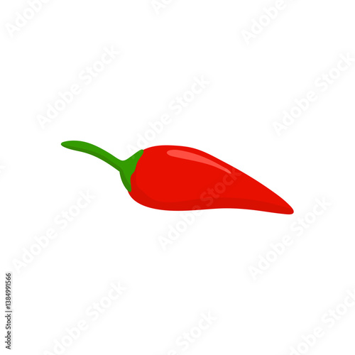 Red hot chili pepper illustration 