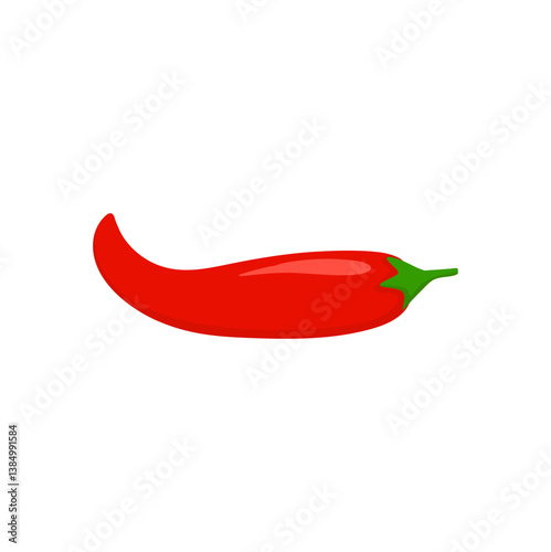 Red hot chili pepper illustration 