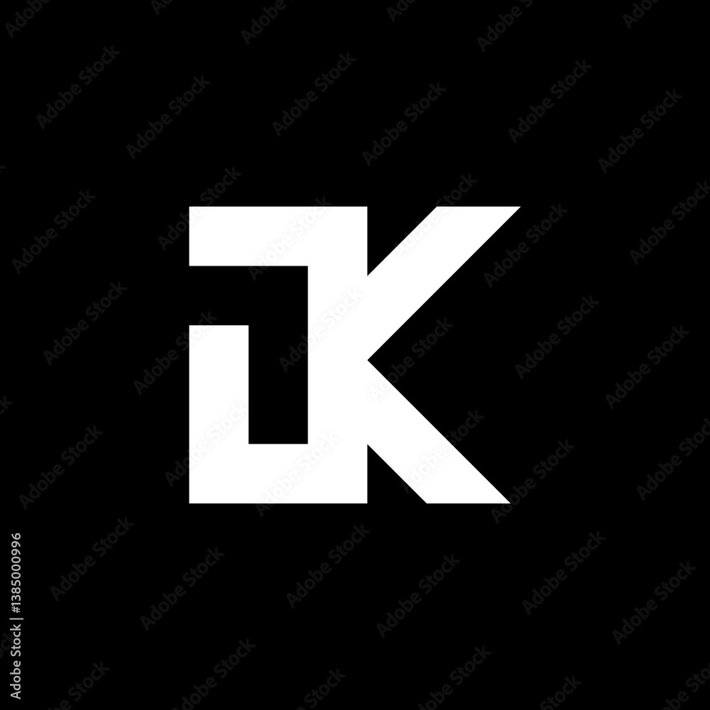 Obraz premium letter K logo
