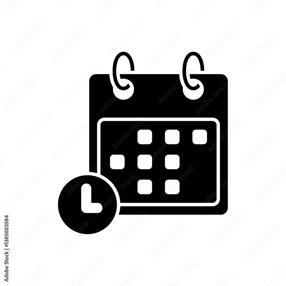 Icon a schedule, isolated against a clean background. Icon a schedule, isolated against a clean background.