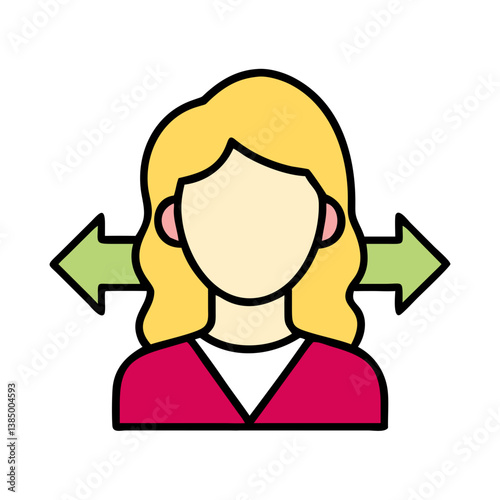 Woman Choices Options Decisions Direction Arrows Paths Guide