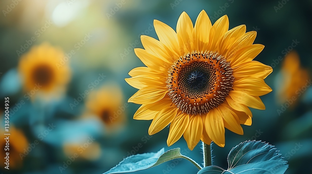 Naklejka premium sunflower in the sun