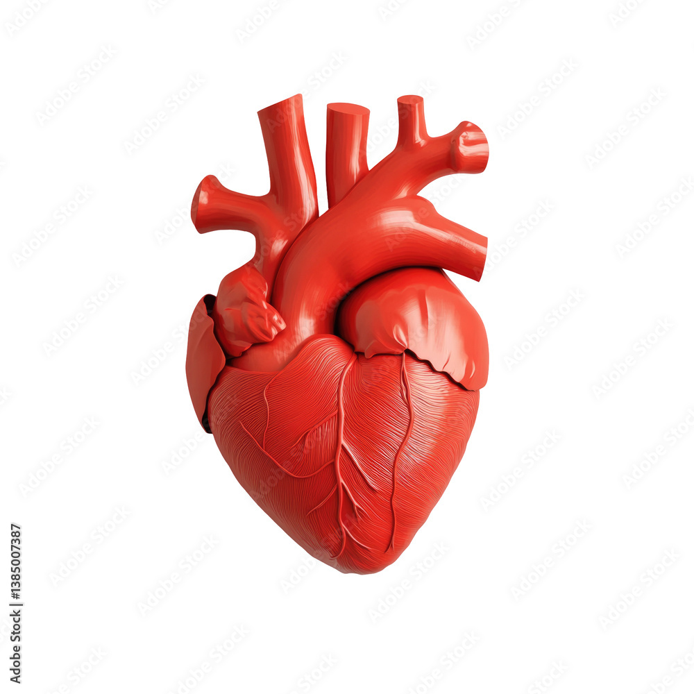 3D Human Heart Model on transparent background 3D Human Heart Model on transparent background