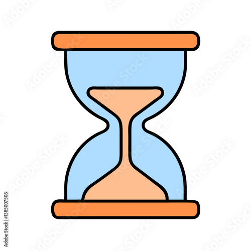 Hourglass Time Sand Measurement Device Symbol Icon Design