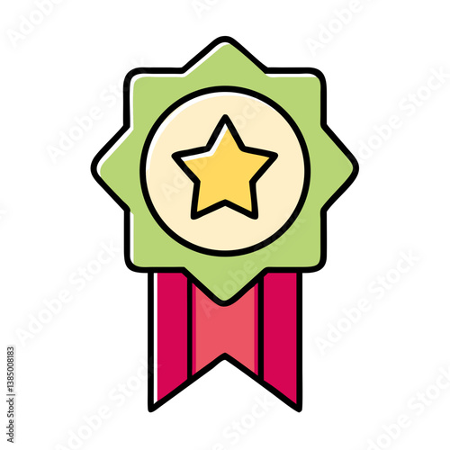Award Badge, Star, Ribbon, Achievement, Recognition, Merit, Prize, Honor, Success, Emblem
