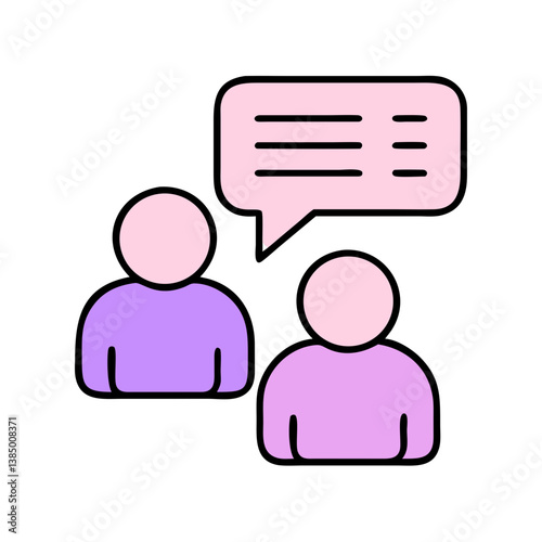 Communication, Dialogue, Conversation, Two People, Icons, Speech Bubble, Message, Discussion, Intera
