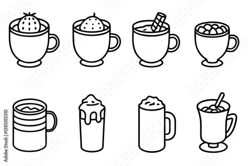 Champurrado Line Art Illustration Creative Design for Unique Artwork 