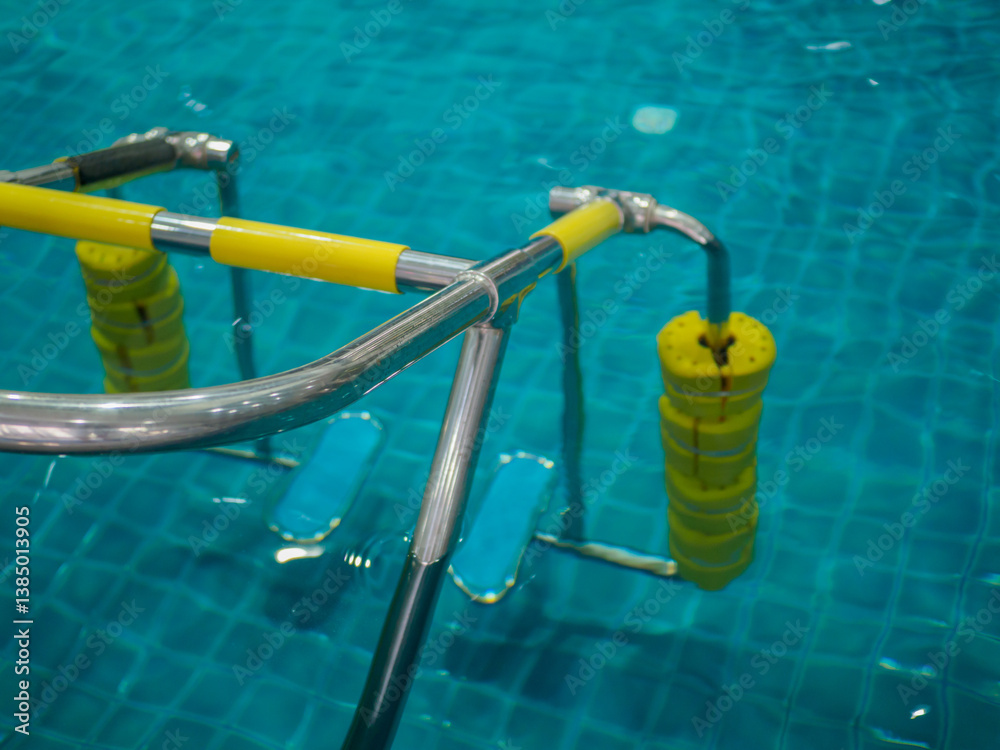 Naklejka premium Hydrotherapy for health with warm water in the whirlpool